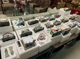 Some of the many Snow Village houses and buildings