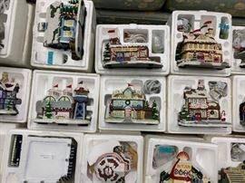 More snow village buildings and houses