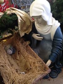 Mary and the manger 