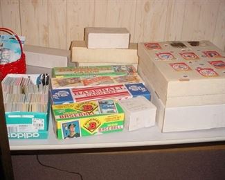 Boxes of baseball cards...most are 1989-1992