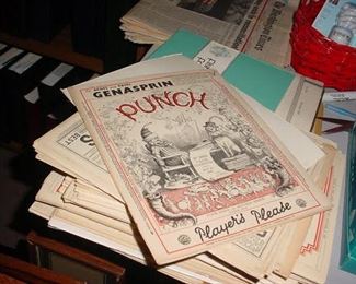 LARGE collection of old 1920's PUNCH magazines from England