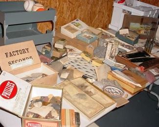 HUGE rock and Indian arrowheads, spear points, clubs, pottery, dolls, and more