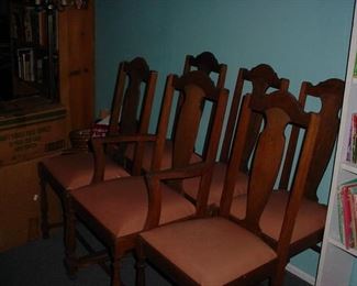 6 chairs to go with table next picture
