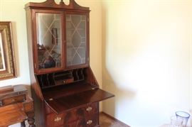 China Cabinet/Desk  w/ drawers (Victorian era)
