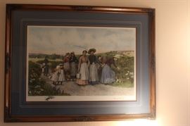 Berry Pickers  After Etching, By: Jas. S. King (Large)