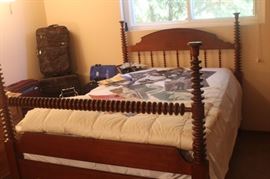 Civil War Era Bed, 3/4 size w/ custom mattress  (mattress is like new)