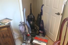 Kirby Vaccuum w/ attachments, Bissel shampoo