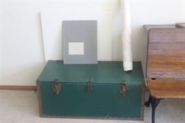 Vintage green trunk