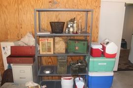 Ammo Boxes, Ice Chests, camping equipment
