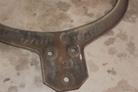 School House Bell 1886 W/ Bracket and Striker- 18"x11" CS Bell & Co.- Hillsborough C- No. 3 Yoke- Crystal Metal-2