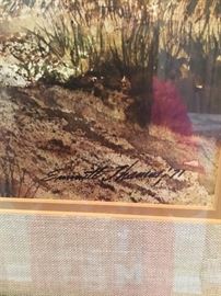 Signature on old farm house.