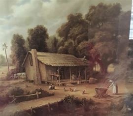 Just one of the hand painted and signed primitive pictures.