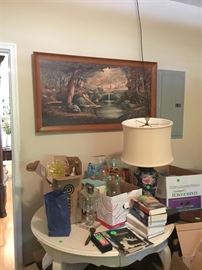 A few of the box lots available in the garage.