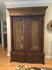 Full view of French armoire.
