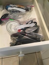 More of the kitchen utensils available.