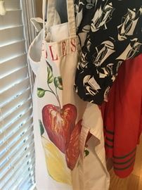 A few of the vintage aprons.