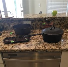 The cast iron corn bread stick pan.