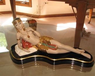 Nadal reclining nude porcelain sculpture