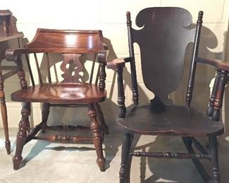 vintage wooden chairs