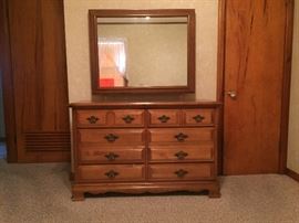 dresser and mirror