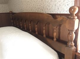 Full bed frame and headboard