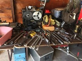 tools and other garage items, many are vintage!