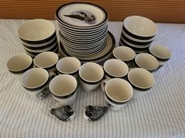 Folkcraft Stoneware Loon Lake by Scotty Z Dishes