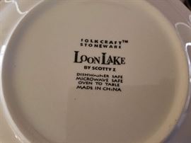 Folkcraft Stoneware Loon Lake by Scotty Z
