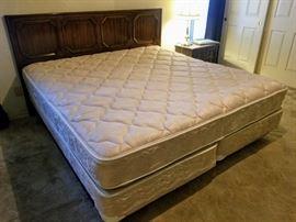 King size bed with headboard