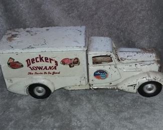 Decker's Iowana Vintage Toy Delivery Truck