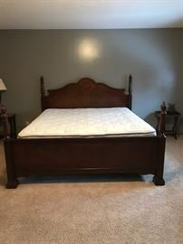 Like new King sized bed, complete