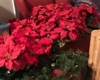 Pointsettias, 12' Christmas tree and many more Christmas decorations