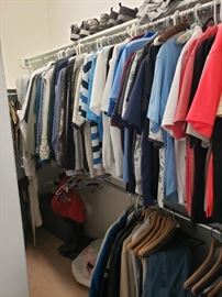 Lots of men's and women's clothes