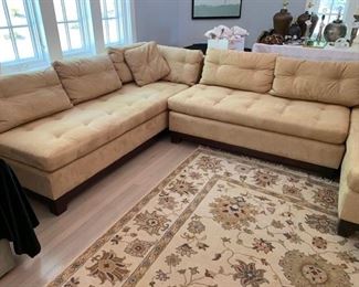 ULTRA SUEDE SECTIONAL FROM ABC CARPET