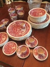 Copeland's Spode's pink tower dishware