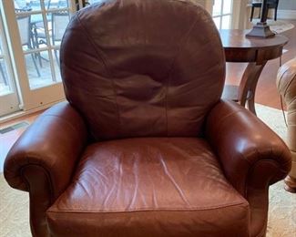 37. Leather Master Recliner (38" x 37" x 41")
