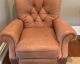 40. Bradington Young Leather Recliner (40" x 36" x 40")