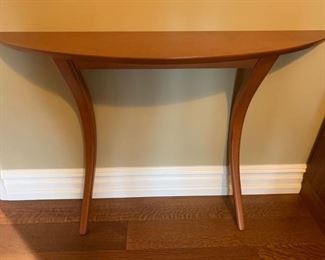 91. Demi Lune Leaning Console Table (48" x 13" x 34")