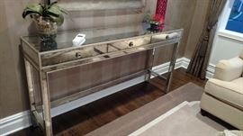 Mirror console table