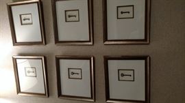 Decorative skeleton key frames