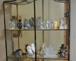 Adorable collection of OWLs  Glass, Stone, Brass and other Metals, Polymer