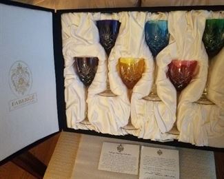 Faberge Crystal Goblets