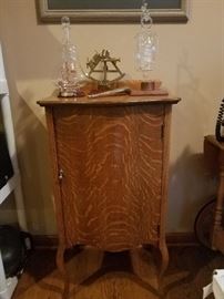 Tiger oak Music Cabinet