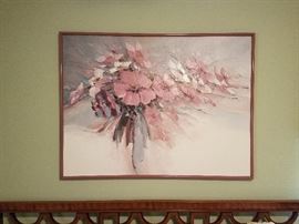 Large Oil on Canvas signed "Read"