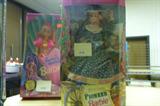 2 vintage barbie dolls in case, part of buy now/ silent auction friday,Saturday