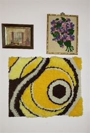 handmade framed needlework