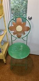 Daisy metal chair (yes it folds)