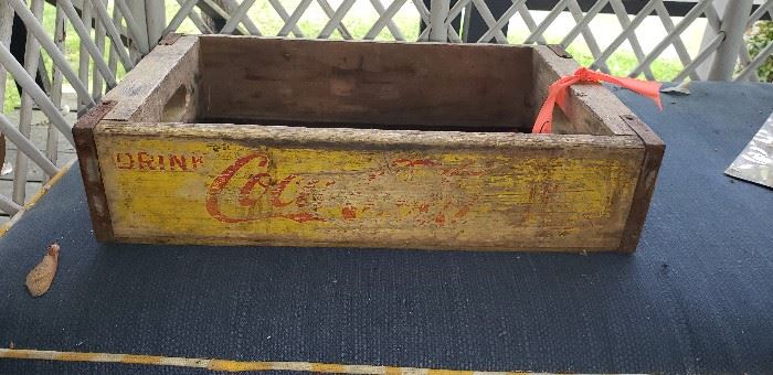 Coke wooden crate