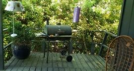 Char-grill, hanging mid century lights