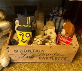 Stuffed animals and soft toys.